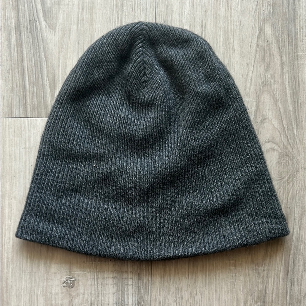 Gray Aether Apparel Ribbed Cashmere Beanie
